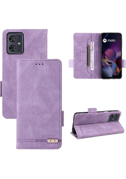 Motorola Moto G54 5g Kart Tutucu Kapak Kickstand Manyetik Için Flip Case (Yurt Dışından)