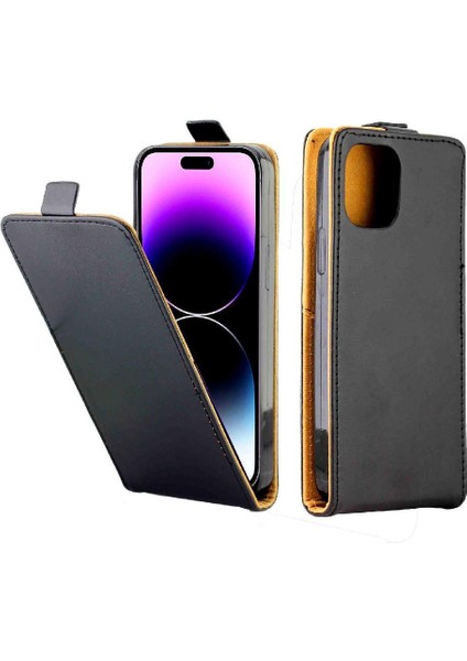 Dikey Flip Case IPhone 15 Pro Max Kart Yuvası Koruyucu Kapak Tpu (Yurt Dışından)