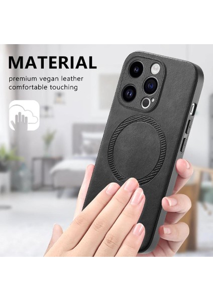 IPhone 15 Için Flip Case Pro Kablosuz Şarj Ince Hafif Magsafe Araba (Yurt Dışından) modelleri