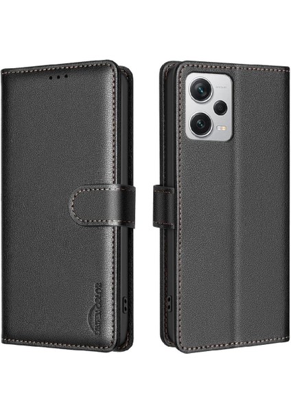 Xiaomi Redmi Not 12 Için Flip Case Pro Artı Pu Deri Cüzdan Kart Tutucu (Yurt Dışından)