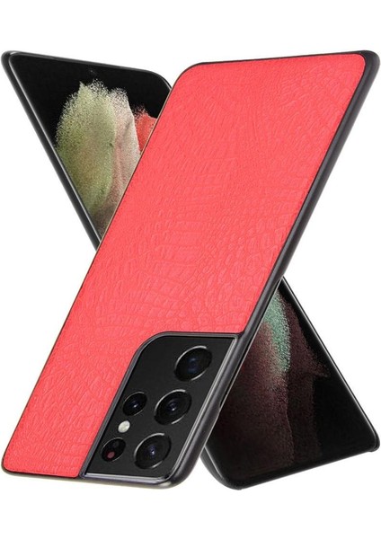 Samsung Galaxy S21 Ultra Klasik Timsah Kapak Için Şık Klasik Kılıf (Yurt Dışından) fırsatları