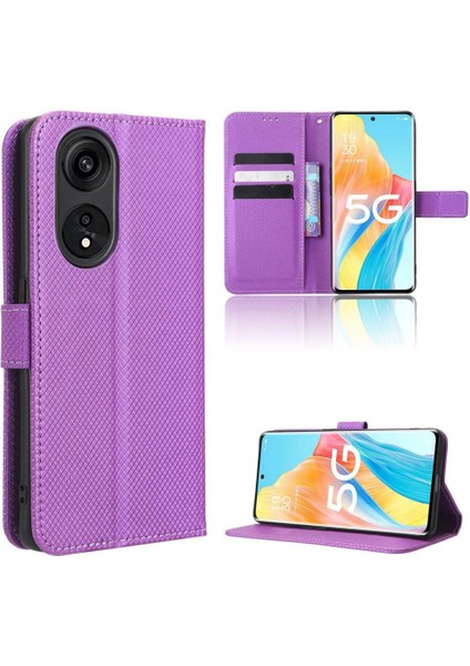 Oppo Oppo 8t 5g Kapak Için Kılıf Kickstand Manyetik Cüzdan Kart Tutucu (Yurt Dışından)