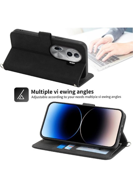 Oppo Oppo 11 Pro 5g Çoklu Kredi Kartı Yuvaları Bileklik Için Flip Case (Yurt Dışından)