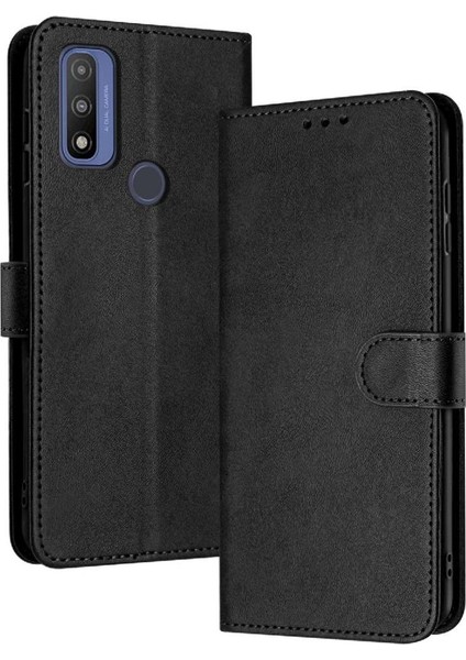 Toka Saf Renk ile Motorola Moto G Saf Pu Deri Için Flip Case (Yurt Dışından)