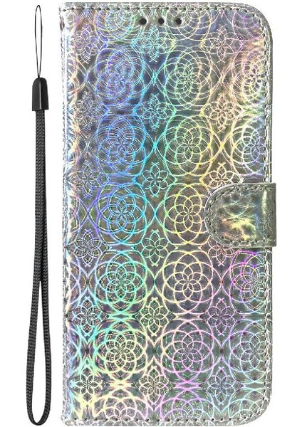 Realme C61 Için Flip Case Cüzdan Kılıf Standı Tutucu Glitter Renkli Prim (Yurt Dışından)