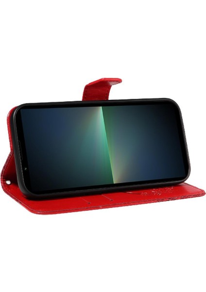 Kredi Kartı Yuvası Yüksek Kaliteli Deri ile Sony Xperia 5 V Için Flip Case (Yurt Dışından)