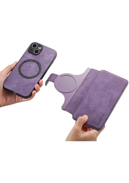 IPhone 15 Için Flip Case Cüzdan Retro Kart Standı Mıknatıs Koruyucu Malzeme (Yurt Dışından) fiyatları
