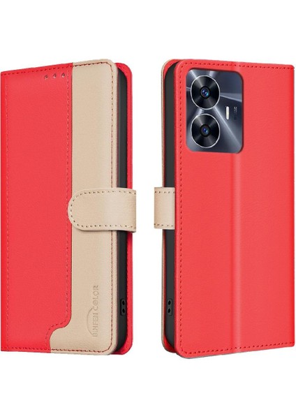 Realme C55 Darbeye Tpu Iç Kabuk Flip Folio Rfıd Kart Için Flip Case (Yurt Dışından) indirimleri