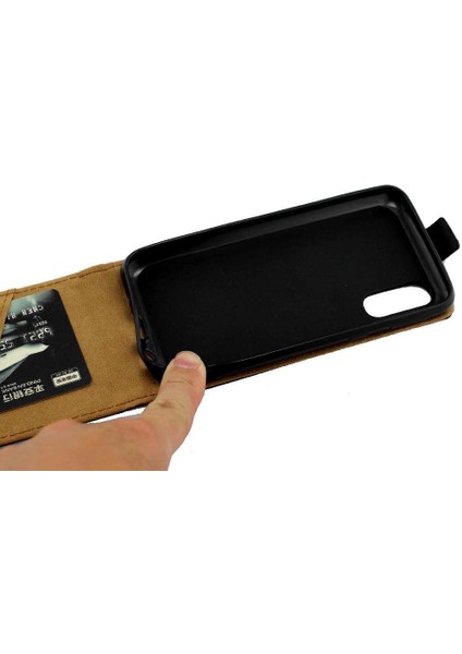 Samsung Galaxy A2 Çekirdek Kart Yuvası Iş Tarzı Tpu Için Dikey Flip Case (Yurt Dışından) fiyatları