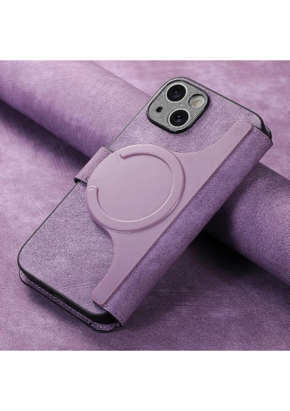 IPhone 15 Için Flip Case Cüzdan Retro Kart Standı Mıknatıs Koruyucu Malzeme (Yurt Dışından) fırsatları