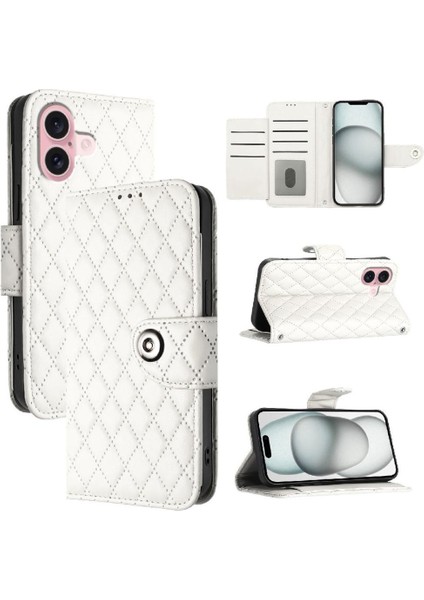 IPhone 16 Için Kılıf Kart Tutucu Bilek Şerit Cüzdan Kapak Darbeye Şık (Yurt Dışından)