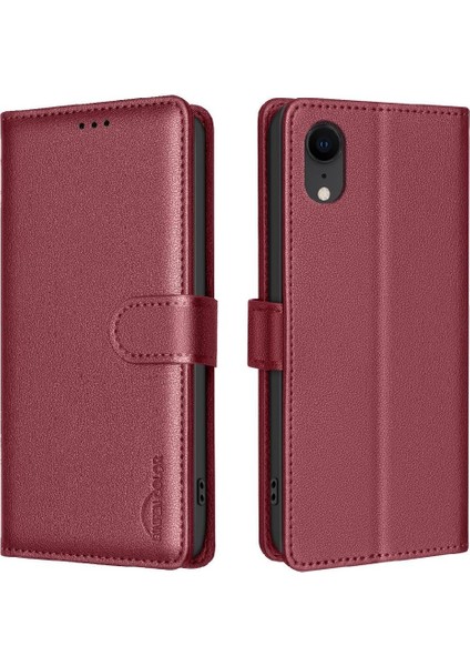 IPhone Xr Manyetik Cüzdan Rfıd Engelleme Pu Deri Kart Için Flip Case (Yurt Dışından)