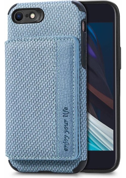 IPhone 7/8 Için Kılıf Manyetik Kart Tutucu Standı Fonksiyonu Komple Kamera (Yurt Dışından) fiyatları