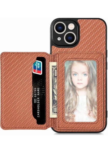 IPhone 14 Için Kılıf Artı Standı Fonksiyonu Rfıd Engelleme Komple Kamera Kartı (Yurt Dışından)
