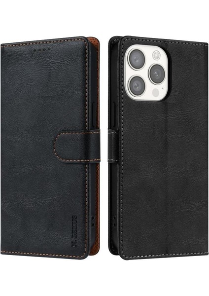 IPhone 15 Için Flip Case Pro Max Manyetik Kapatma Çift Katmanlı Koruma (Yurt Dışından)