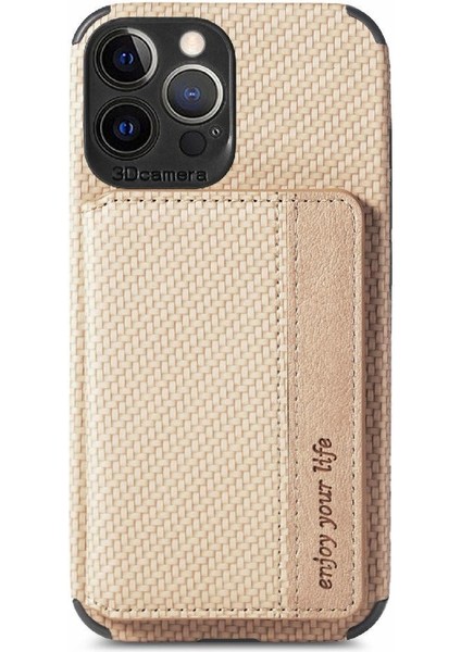 IPhone 13 Için Kılıf Pro Max Manyetik Kart Tutucu Komple Kamera Güvenlik (Yurt Dışından)