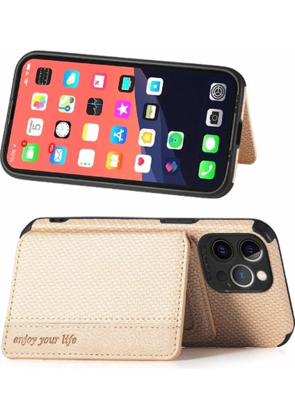 IPhone 13 Için Kılıf Pro Max Manyetik Kart Tutucu Komple Kamera Güvenlik (Yurt Dışından)
