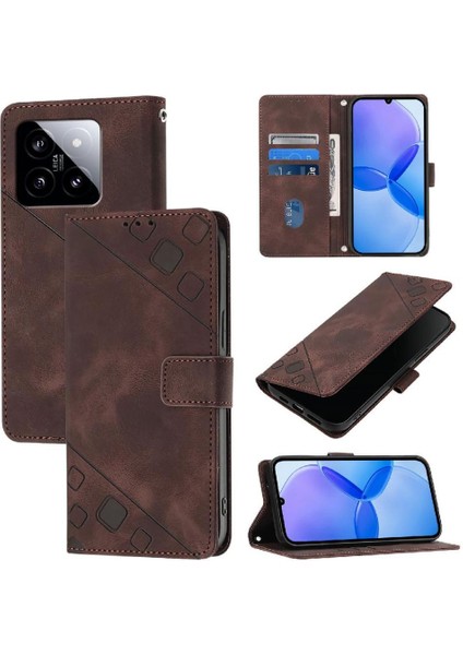 Xiaomi 14 5g Için Kılıf Cüzdan Kapak Çevirin Manyetik Deri Kart Tutucu (Yurt Dışından) indirimleri