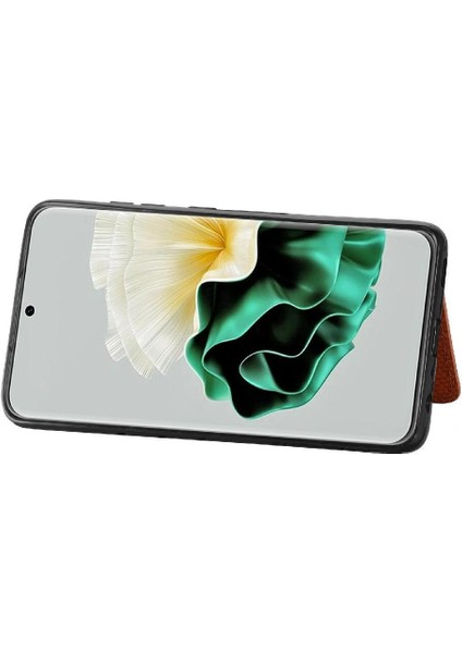 Colorful Shop Huawei P60 Manyetik Kart Tutucu Standı Fonksiyonu Rfıd Engelleme Için Kılıf (Yurt Dışından)