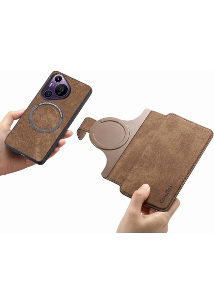 Huawei Pura 70 Pro Mıknatıs Koruyucu Malzeme Için Flip Case Cüzdan Kart (Yurt Dışından) fiyatları