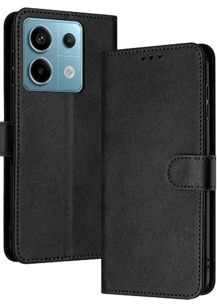 Xiaomi Redmi Not Için Flip Case 13 Pro 5g Kickstand ile Saf Renk Pu (Yurt Dışından)