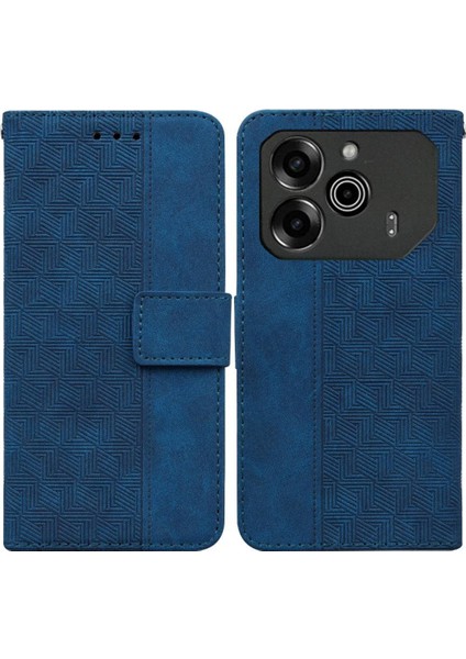 Tecno Pova 6 Pro 5g Için Flip Case Cüzdan Kapak Premium Pu Deri Kabartmalı (Yurt Dışından)