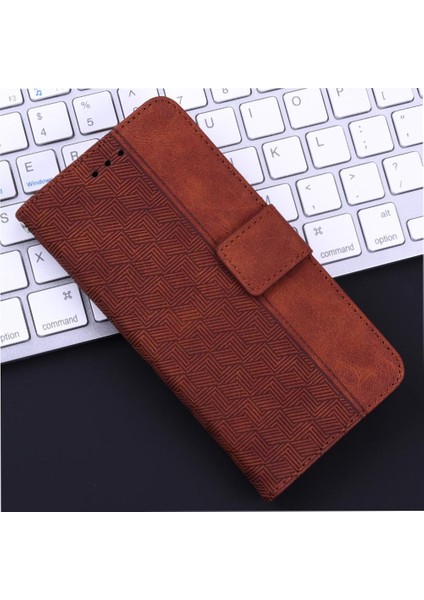 Colorful Shop Onur Için Flip Case 200 Pro 5g Flip Folio Cüzdan Kapak Geometrik Kabartmalı (Yurt Dışından)