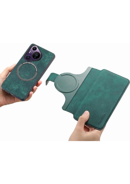 Huawei Pura 70 Pro Mıknatıs Koruyucu Malzeme Için Flip Case Cüzdan Kart (Yurt Dışından) indirimleri