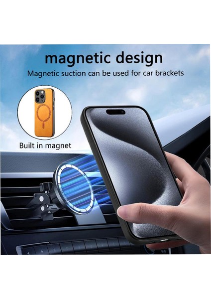 IPhone 15 Için Flip Case Pro Kablosuz Şarj Ince Hafif Magsafe Araba (Yurt Dışından) indirimleri