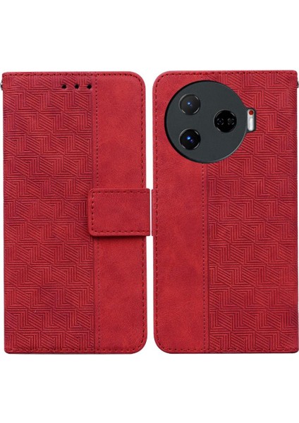 Tecno Camon 30 Pro Kickstand Özelliği Için Flip Case Folio Cüzdan Kapak Çevirin (Yurt Dışından)