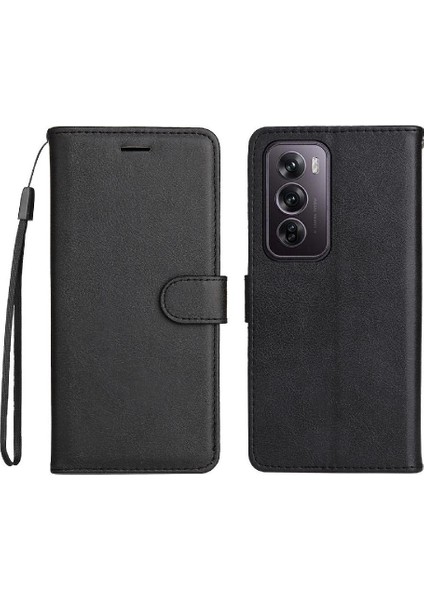 Oppo Oppo 12 Pro 5g Için Flip Case Kart Yuvası ile Yüksek Kaliteli Deri Kılıf (Yurt Dışından)