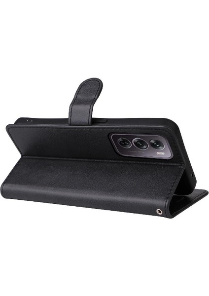 Oppo Oppo 12 Pro 5g Için Flip Case Kart Yuvası ile Yüksek Kaliteli Deri Kılıf (Yurt Dışından) modelleri