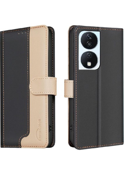 Onur X7B Kickstand Kart Yuvaları Tutucu Darbeye Tpu Iç Için Flip Case (Yurt Dışından)