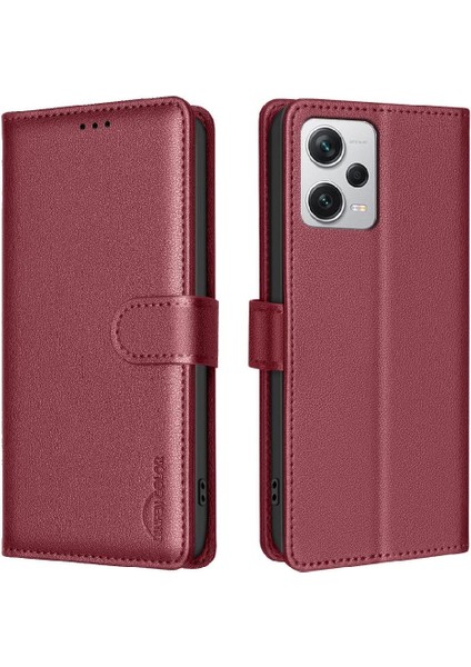Xiaomi Redmi Not 12 Için Flip Case Pro Artı Pu Deri Cüzdan Kart Tutucu (Yurt Dışından)