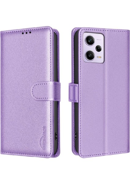 Xiaomi Poco X5 Pro 5g Için Flip Case Pu Deri Manyetik Rfıd Engelleme Kartı (Yurt Dışından)