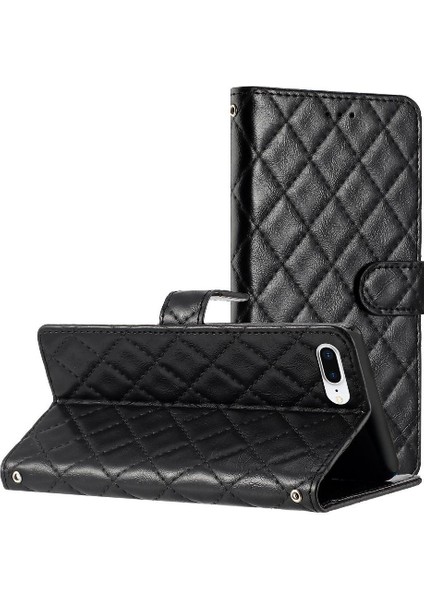 IPhone 6 Için Flip Case Artı/6s Artı Kickstand Pu Deri Cüzdan Manyetik (Yurt Dışından)