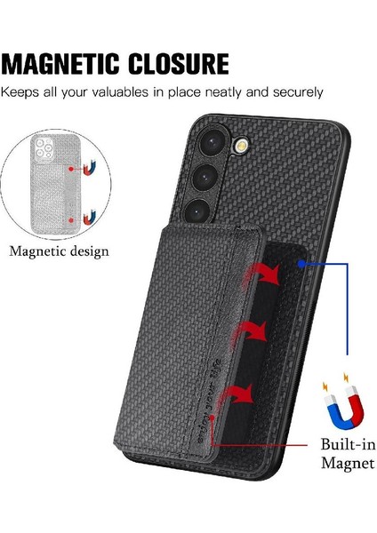 Samsung Galaxy S23 Manyetik Kart Tutucu Rfıd Engelleme Için Kılıf Komple (Yurt Dışından) modelleri