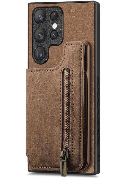 Samsung Galaxy S23 Ultra Standı Fonksiyonu Vintage Fermuar Cüzdan (Yurt Dışından) indirimleri