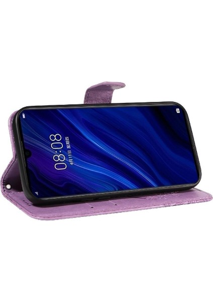 Kredi Kartı Yuvası ile Huawei P30 Için Flip Case Ayrılabilir El Kayışı Yüksek (Yurt Dışından) modelleri