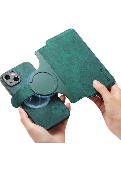 IPhone 15 Için Flip Case Cüzdan Retro Kart Standı Mıknatıs Koruyucu Malzeme (Yurt Dışından) fiyatları