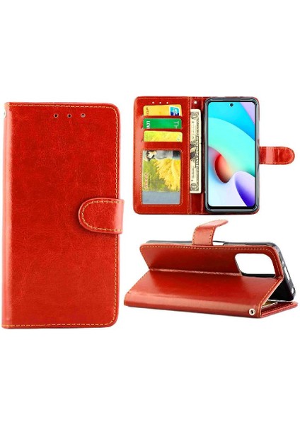 Xiaomi Redmi Not 11 Için Flip Case 4g Kart Tutucu Pu Deri Darbeye (Yurt Dışından)