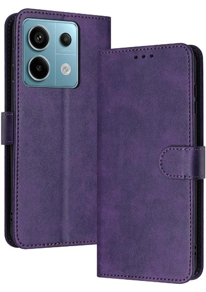 Xiaomi Redmi Not Için Flip Case 13 Pro 5g Kickstand ile Saf Renk Pu (Yurt Dışından)