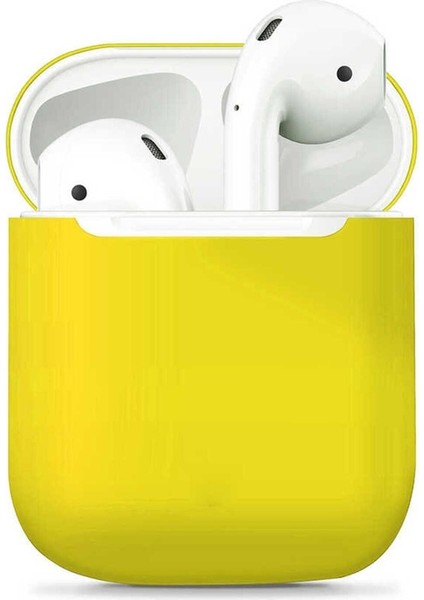 Apple Uyumlu Kılıf Airbag 13 Silikon - Sarı