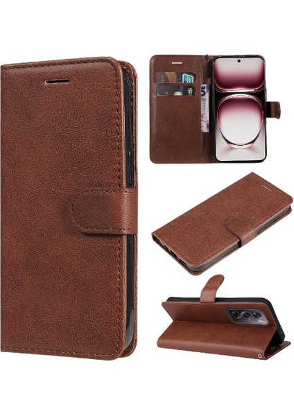 Oppo Oppo 12 Pro 5g Için Flip Case Kart Yuvası ile Yüksek Kaliteli Deri Kılıf (Yurt Dışından)