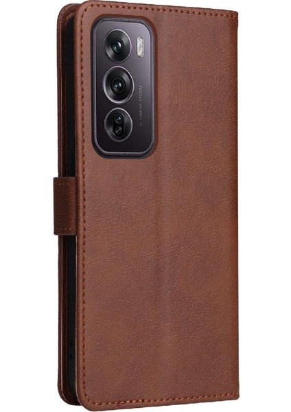Oppo Oppo 12 Pro 5g Için Flip Case Kart Yuvası ile Yüksek Kaliteli Deri Kılıf (Yurt Dışından) modelleri