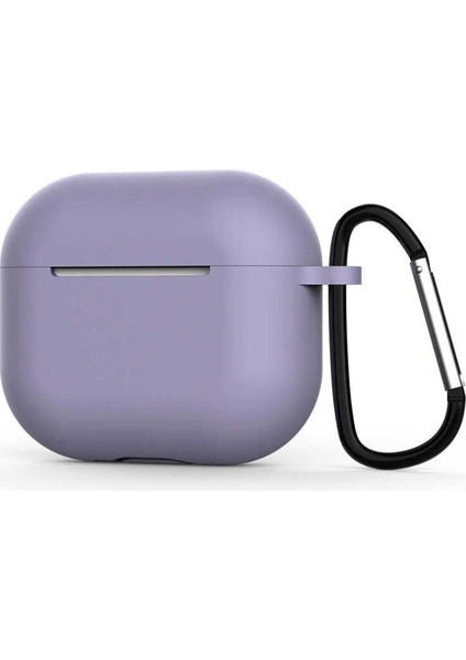 Apple Air Pods 3. Nesil Uyumlu Airbag 28 Silikon Kılıf, Lavendery Gray