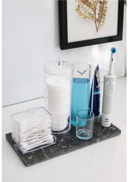 Doğal Mermer Çok Amaçlı 27X13 cm Mermer Banyo Organizer, Düzenleyici Siyah Mermer fiyatları