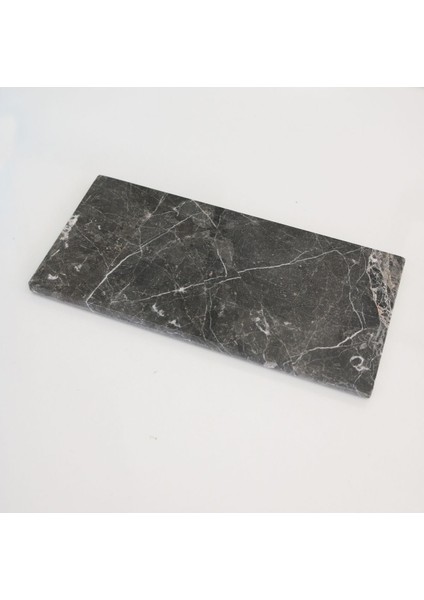 Doğal Mermer Çok Amaçlı 27X13 cm Mermer Banyo Organizer, Düzenleyici Siyah Mermer fırsatları