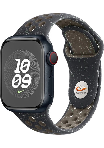 Apple Watch 38MM Uyumlu Kordon Silikon Esnek Yumuşak Delikli Spor Krd-02 Kayış, Siyah fiyatları