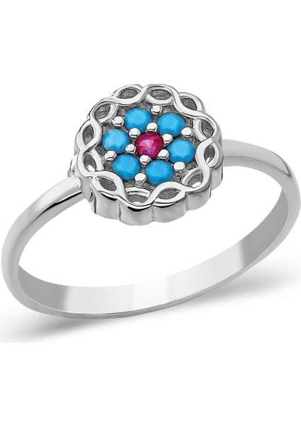 Renkli Taşlı Topcuk Yüzüğü fiyatları